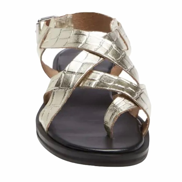 TOPSHOP Paige Sandal Embossed Leather Toe Wrap - Picture 3 of 15